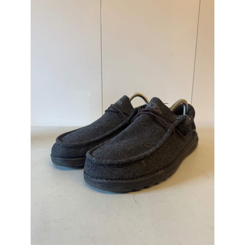 Hey Dude Wally Funk Wool Black Aztec Mens Loafers Size 11 110414781